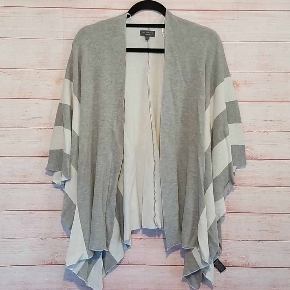 The Limited Striped Cape/Cardigan